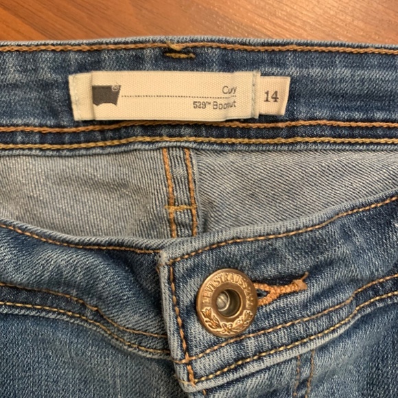 LEVI’S 529 Bootcut Curvy, medium blue ladies jeans size 14 - Picture 7 of 11